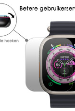 NoXx Screenprotector Geschikt voor Apple Watch Ultra 2 Screenprotector Tempered Glass Gehard Glas