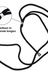 Nomfy Hoesje Geschikt voor iPhone 15 Pro Max Hoesje Shock Proof Transparant Met Telefoonketting Case Shock Koord - Hoesje Geschikt voor iPhone 15 Pro Max Shock Proof Case Met Koord - Transparant