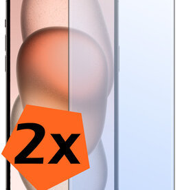 Nomfy Nomfy iPhone 15 Screenprotector - 2 PACK