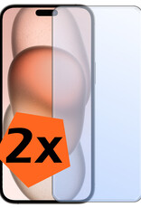 Nomfy Screenprotector Geschikt voor iPhone 15 Plus Screenprotector Bescherm Glas Tempered Glass - Screenprotector Geschikt voor iPhone 15 Plus Screen Protector - 2 PACK