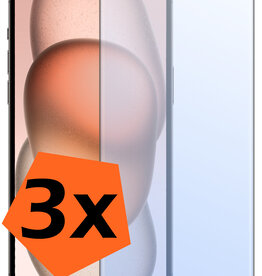 Nomfy Nomfy iPhone 15 Plus Screenprotector - 3 PACK