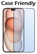 Nomfy Screenprotector Geschikt voor iPhone 15 Screenprotector Bescherm Glas - Screenprotector Geschikt voor iPhone 15 Screen Protector Tempered Glass Full Screen Full Cover - 2 PACK