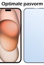 Nomfy Screenprotector Geschikt voor iPhone 15 Screenprotector Bescherm Glas - Screenprotector Geschikt voor iPhone 15 Screen Protector Tempered Glass Full Screen Full Cover - 2 PACK