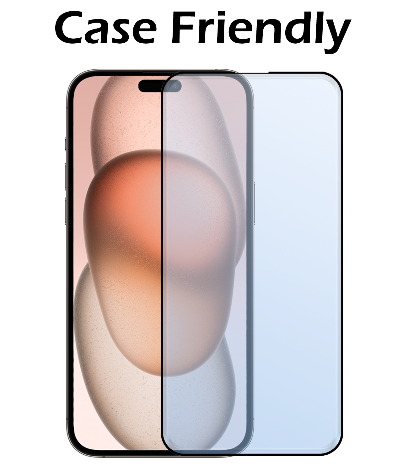 Nomfy Screenprotector Geschikt voor iPhone 15 Plus Screenprotector Bescherm Glas - Screenprotector Geschikt voor iPhone 15 Plus Screen Protector Tempered Glass Full Screen Full Cover