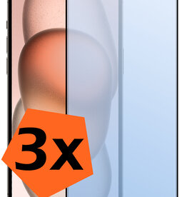 Nomfy Nomfy iPhone 15 Plus Screenprotector Full Cover - 3 PACK