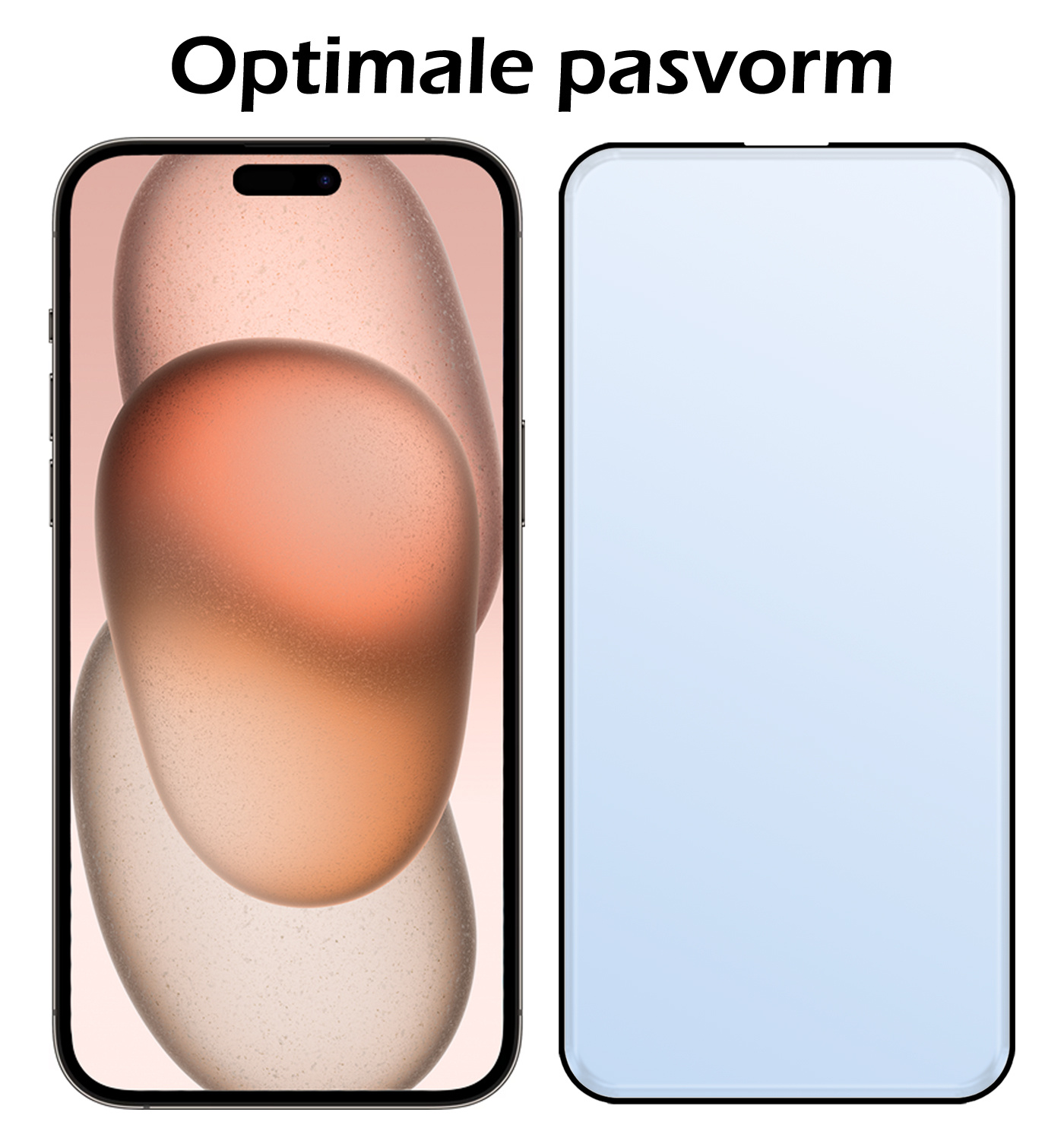 Nomfy Screenprotector Geschikt voor iPhone 15 Pro Screenprotector Bescherm Glas - Screenprotector Geschikt voor iPhone 15 Pro Screen Protector Tempered Glass Full Screen Full Cover