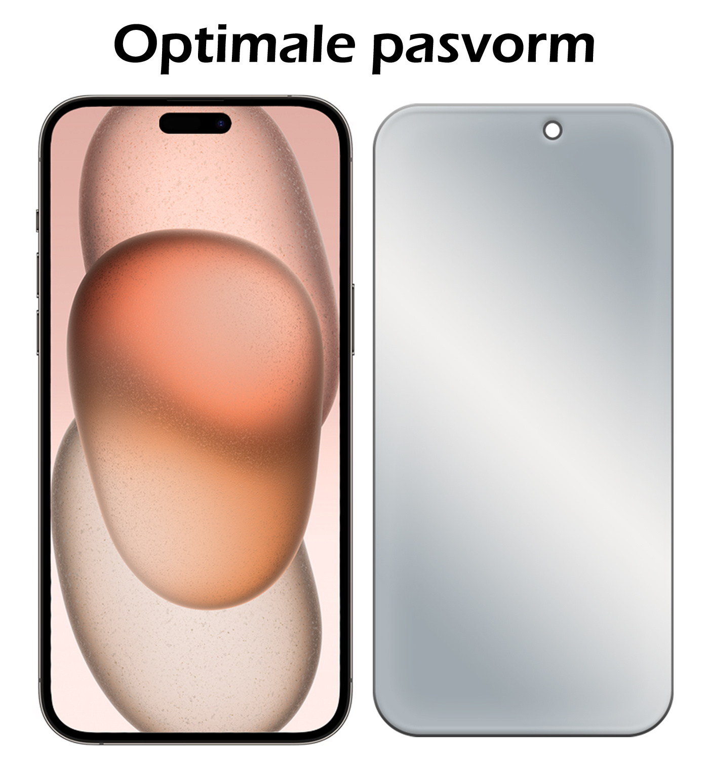 Nomfy Screenprotector Geschikt voor iPhone 15 Plus Screenprotector Privacy Bescherm Glas - Screenprotector Geschikt voor iPhone 15 Plus Privacy Screenprotector Tempered Glass - 2 PACK
