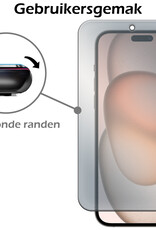 Nomfy Screenprotector Geschikt voor iPhone 15 Pro Max Screenprotector Privacy Bescherm Glas - Screenprotector Geschikt voor iPhone 15 Pro Max Privacy Screenprotector Tempered Glass - 3 PACK