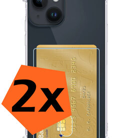 Nomfy Nomfy iPhone 15 Hoesje Pashouder - 2 PACK