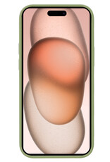 Nomfy Hoesje Geschikt voor iPhone 15 Hoesje Siliconen Cover Case - Hoes Geschikt voor iPhone 15 Hoes Back Case - Groen