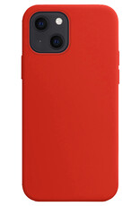 Nomfy Hoesje Geschikt voor iPhone 15 Hoesje Siliconen Cover Case - Hoes Geschikt voor iPhone 15 Hoes Back Case - Rood