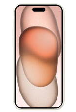 Nomfy Hoesje Geschikt voor iPhone 15 Hoesje Siliconen Cover Case - Hoes Geschikt voor iPhone 15 Hoes Back Case - Wit