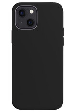 Nomfy Hoesje Geschikt voor iPhone 15 Plus Hoesje Siliconen Cover Case - Hoes Geschikt voor iPhone 15 Plus Hoes Back Case - Zwart