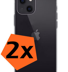 Nomfy Nomfy iPhone 15 Plus Hoesje Siliconen - Transparant - 2 PACK
