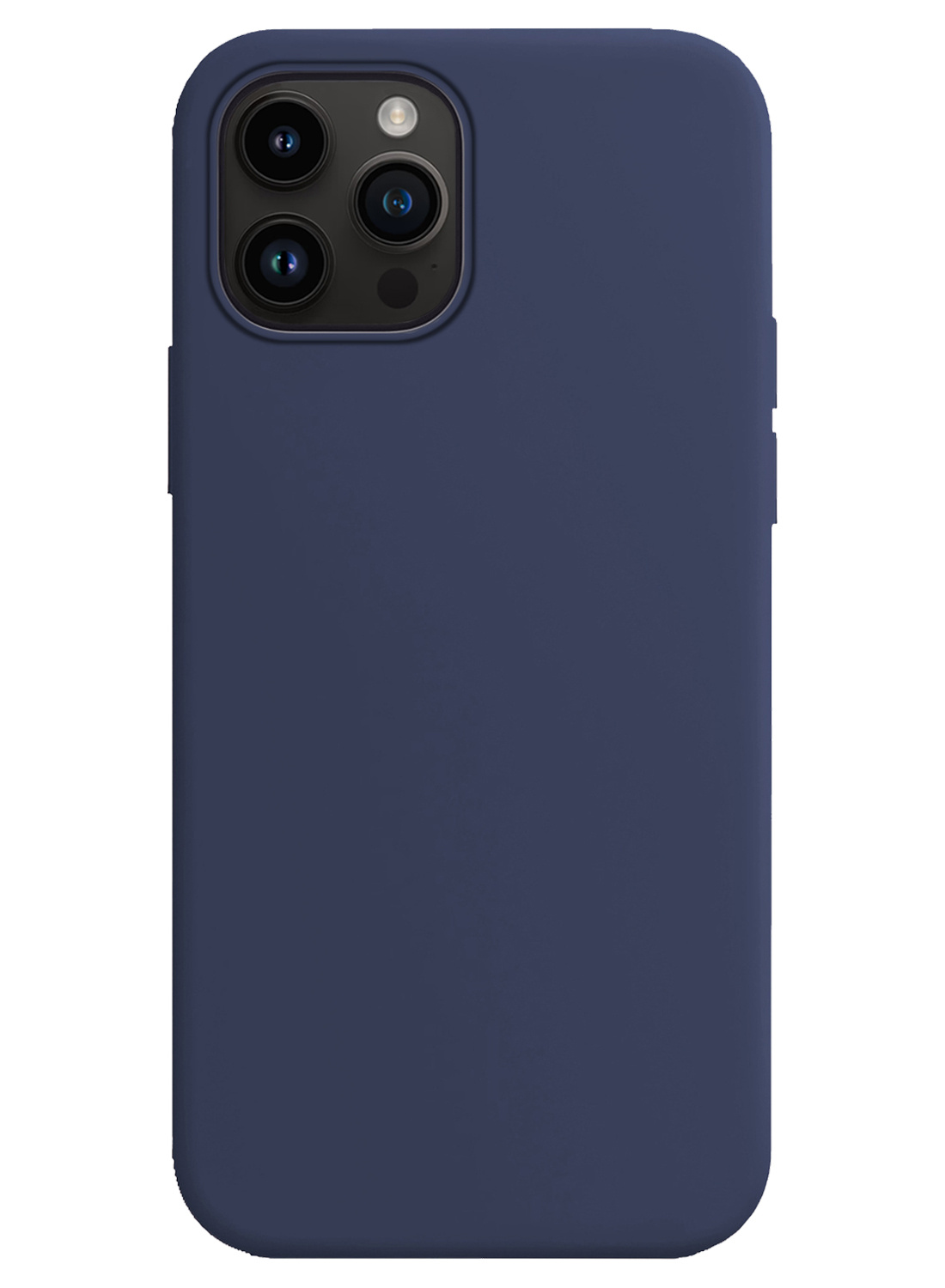 Nomfy Hoesje Geschikt voor iPhone 15 Pro Hoesje Siliconen Cover Case - Hoes Geschikt voor iPhone 15 Pro Hoes Back Case - Donkerblauw