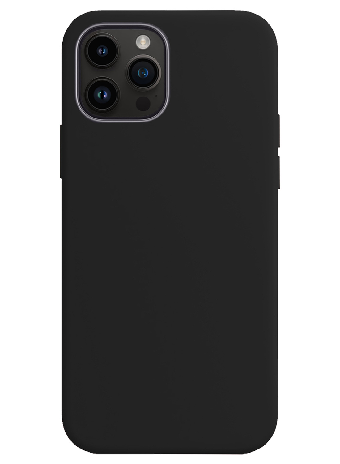 Nomfy Hoesje Geschikt voor iPhone 15 Pro Hoesje Siliconen Cover Case - Hoes Geschikt voor iPhone 15 Pro Hoes Back Case - Zwart