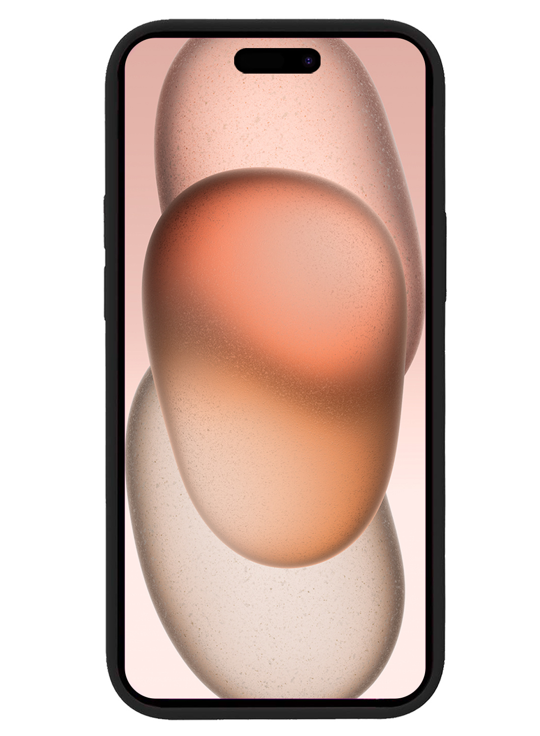 Nomfy Hoesje Geschikt voor iPhone 15 Pro Hoesje Siliconen Cover Case - Hoes Geschikt voor iPhone 15 Pro Hoes Back Case - 2-PACK - Zwart