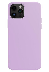 Nomfy Hoesje Geschikt voor iPhone 15 Pro Max Hoesje Siliconen Cover Case - Hoes Geschikt voor iPhone 15 Pro Max Hoes Back Case - Lila