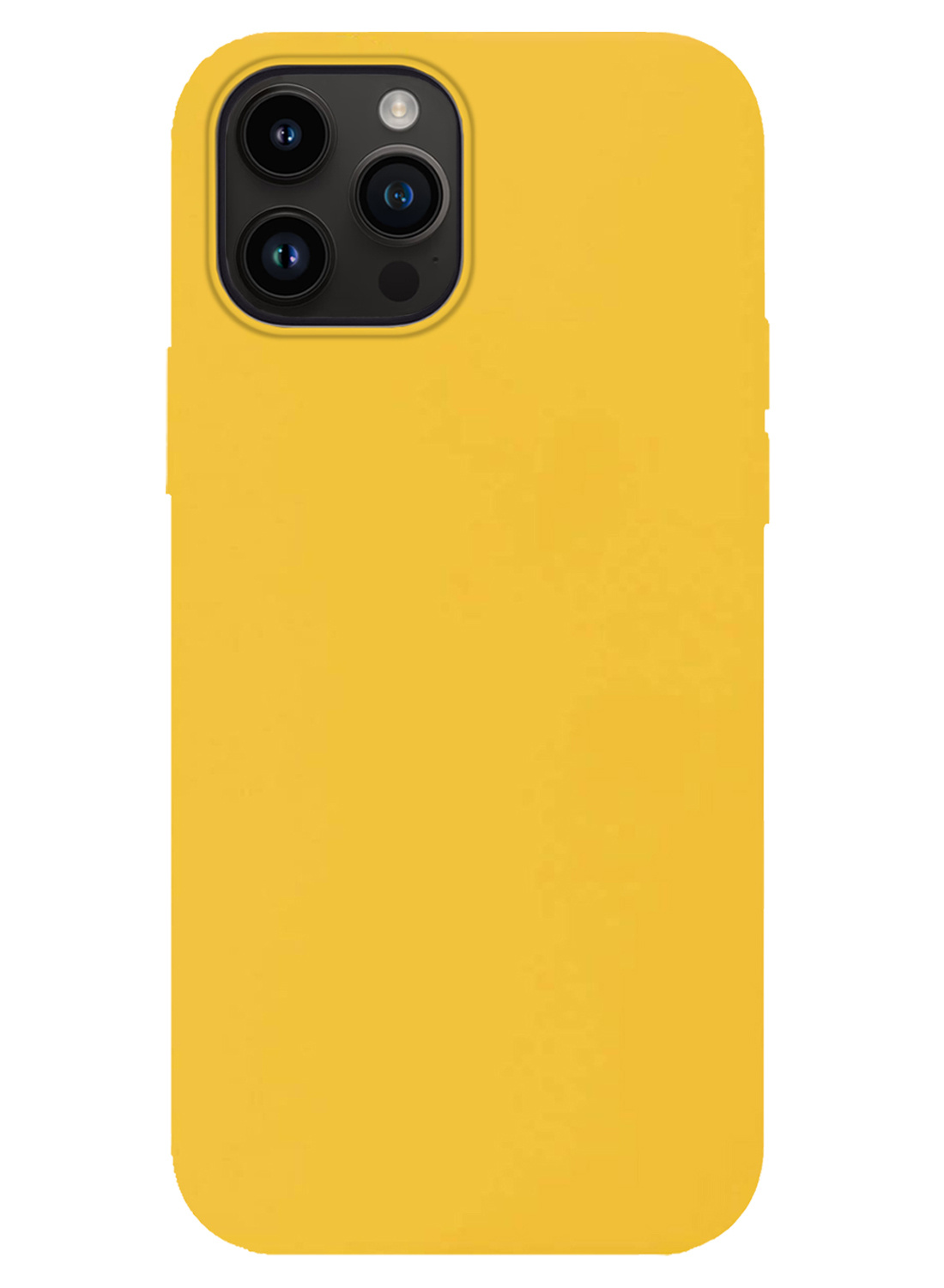 Nomfy Hoesje Geschikt voor iPhone 15 Pro Max Hoesje Siliconen Cover Case - Hoes Geschikt voor iPhone 15 Pro Max Hoes Back Case - Geel