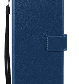Nomfy Nomfy iPhone 15 Hoesje Bookcase - Donkerblauw