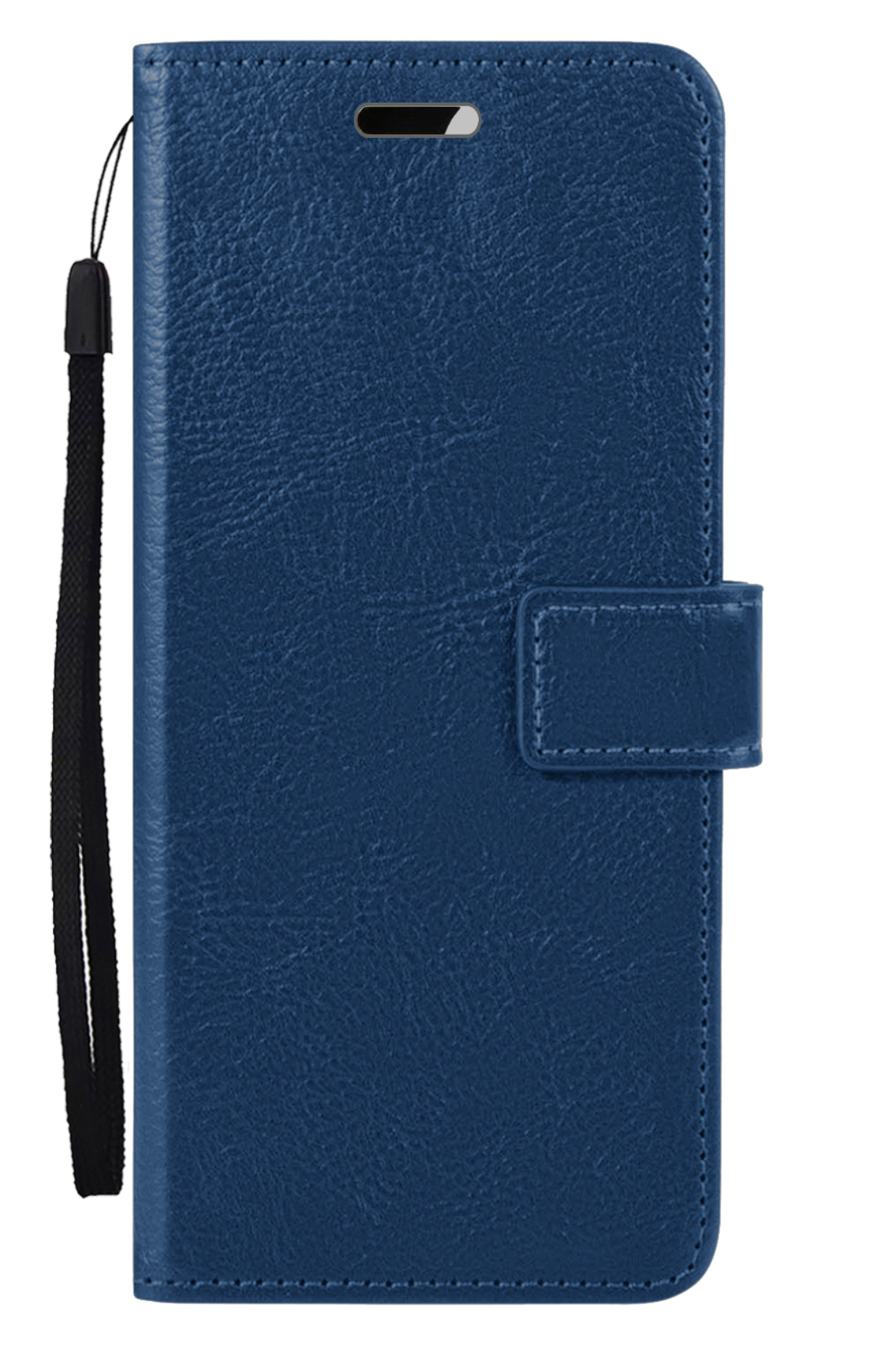 Nomfy Hoesje Geschikt voor iPhone 15 Hoes Bookcase Flipcase Book Cover - Hoes Geschikt voor iPhone 15 Hoesje Book Case - Donkerblauw