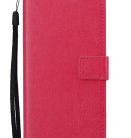 Nomfy Nomfy iPhone 15 Hoesje Bookcase - Donkerroze
