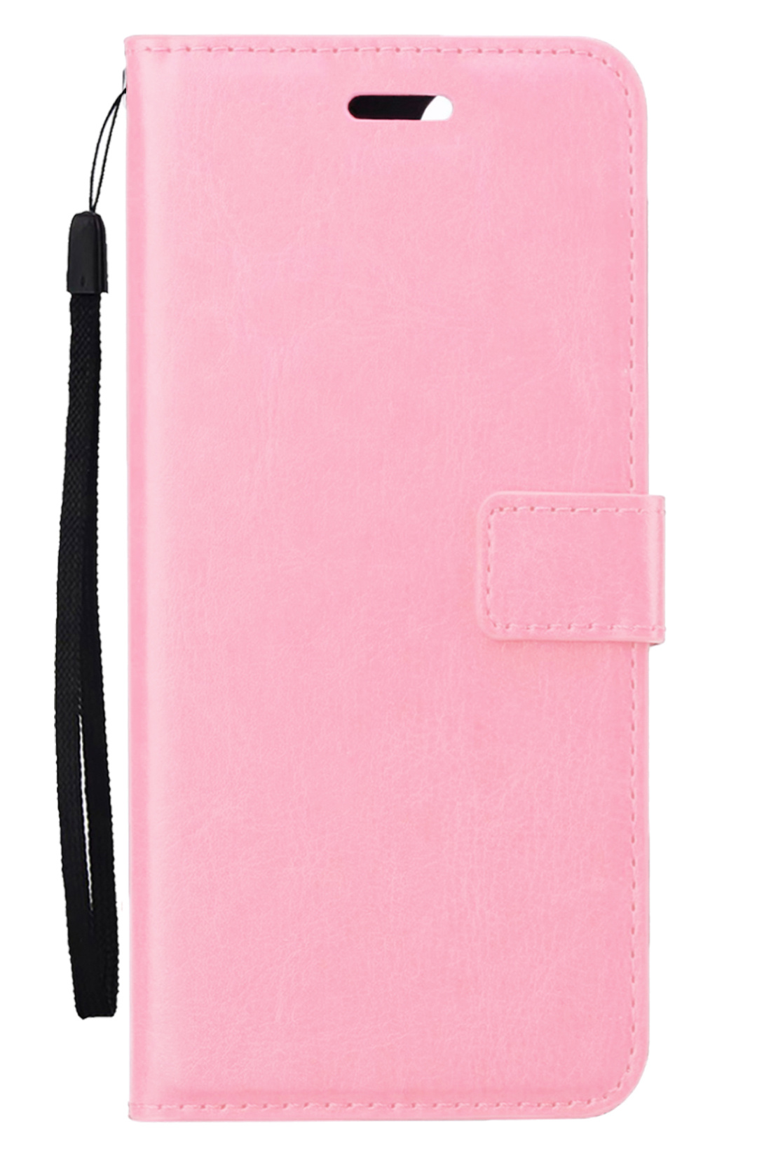 Nomfy Hoesje Geschikt voor iPhone 15 Hoes Bookcase Flipcase Book Cover - Hoes Geschikt voor iPhone 15 Hoesje Book Case - Lichtroze
