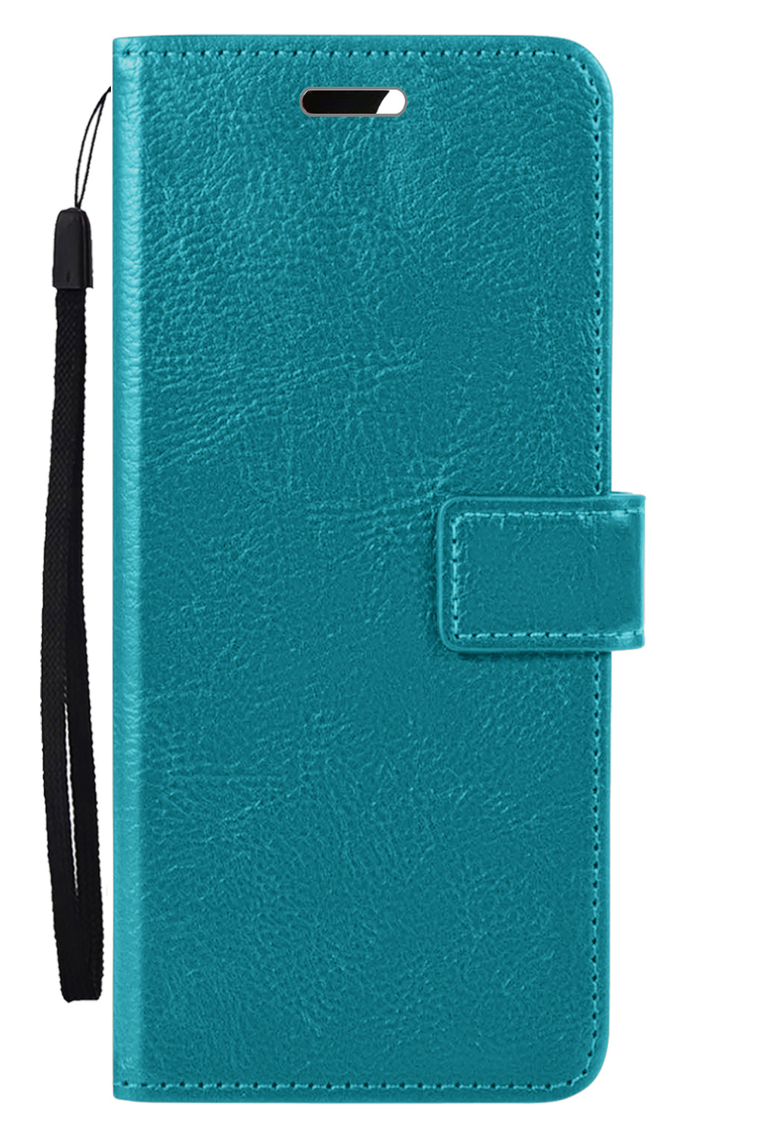 Nomfy Hoesje Geschikt voor iPhone 15 Hoes Bookcase Flipcase Book Cover - Hoes Geschikt voor iPhone 15 Hoesje Book Case - Turquoise