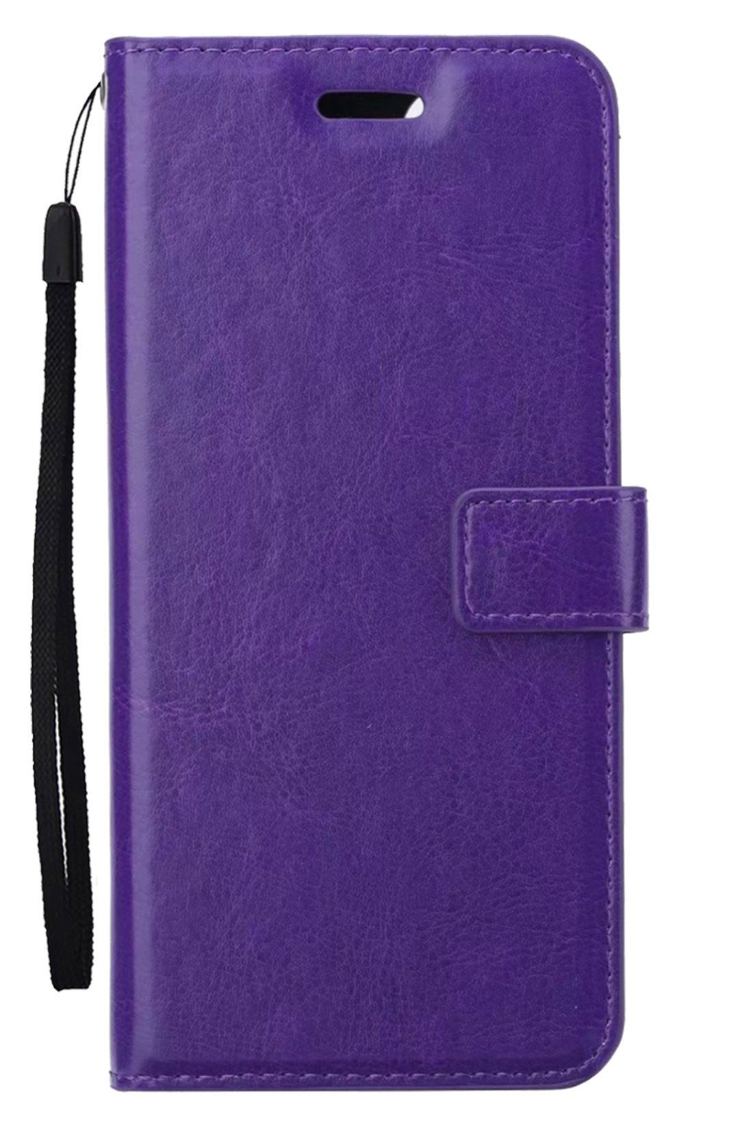 Nomfy Hoesje Geschikt voor iPhone 15 Pro Hoes Bookcase Flipcase Book Cover - Hoes Geschikt voor iPhone 15 Pro Hoesje Book Case - Paars