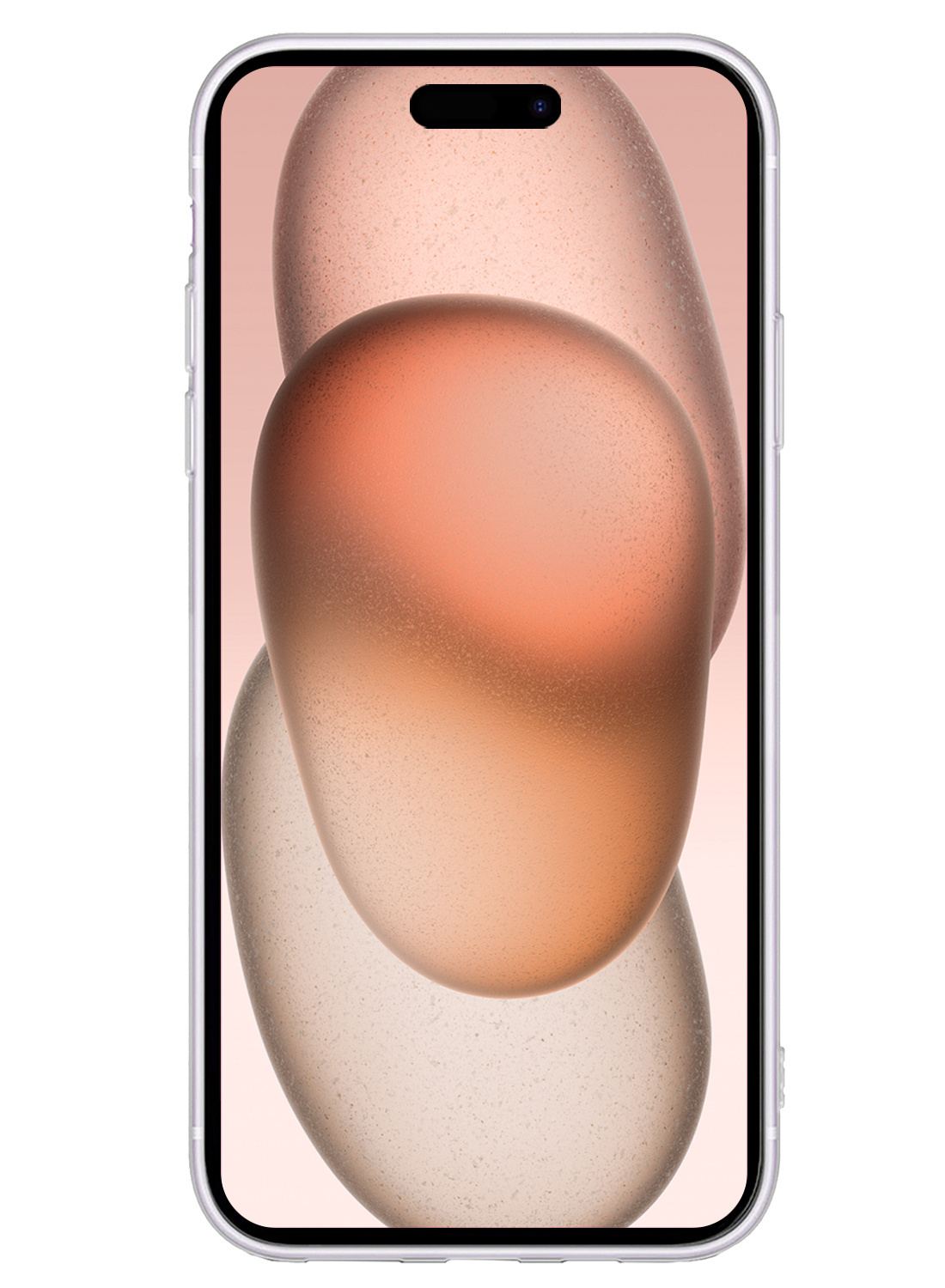 Nomfy Hoesje Geschikt voor iPhone 15 Plus Hoesje Siliconen Cover Case Met Screenprotector - Hoes Geschikt voor iPhone 15 Plus Hoes Back Case - Transparant