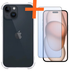 Nomfy Nomfy iPhone 15 Plus Hoesje Shockproof Met Screenprotector