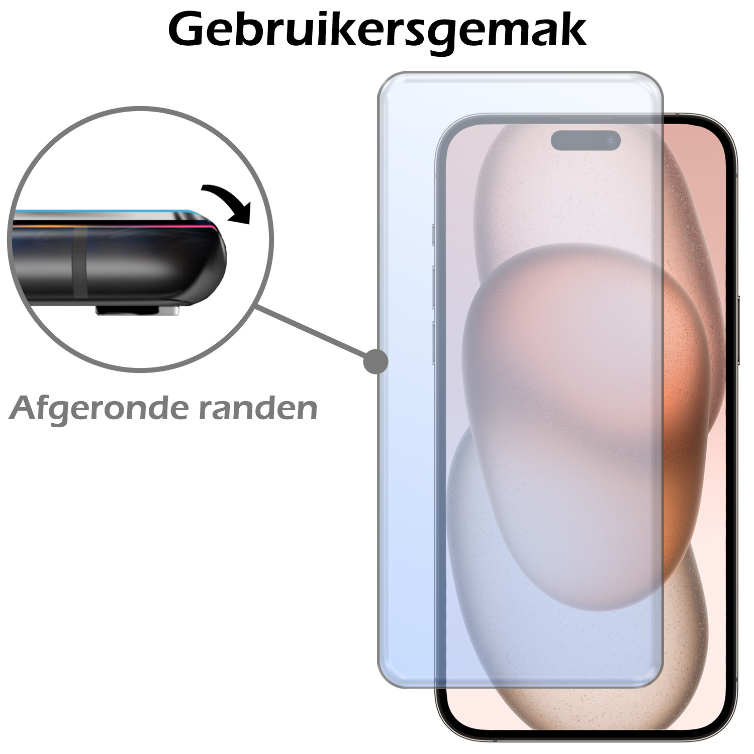 Nomfy Hoesje Geschikt voor iPhone 15 Pro Max Hoes Bookcase Flipcase Book Cover Met 2x Screenprotector - Hoes Geschikt voor iPhone 15 Pro Max Hoesje Book Case - Donkerroze