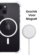 Nomfy Hoesje Geschikt voor iPhone 15 Hoes Geschikt voor Magsafe Shock Proof Cover Case Shockproof Transparant - Hoesje Geschikt voor iPhone 15 Hoes Back Case Magsafe