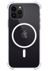 Nomfy Hoesje Geschikt voor iPhone 15 Pro Hoes Geschikt voor Magsafe Shock Proof Cover Case Shockproof Transparant - Hoesje Geschikt voor iPhone 15 Pro Hoes Back Case Magsafe