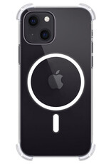 NoXx Hoes Geschikt voor iPhone 15 Plus Hoesje Geschikt voor Magsafe Hoesje Cover Shock Proof Case - Transparant