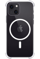 BASEY. Hoes Geschikt voor iPhone 15 Plus Hoesje Magsafe Compatible Shock Proof Case Transparant Met 2x Screenprotector - Hoesje Geschikt voor iPhone 15 Plus Hoes Magsafe Cover Shockproof