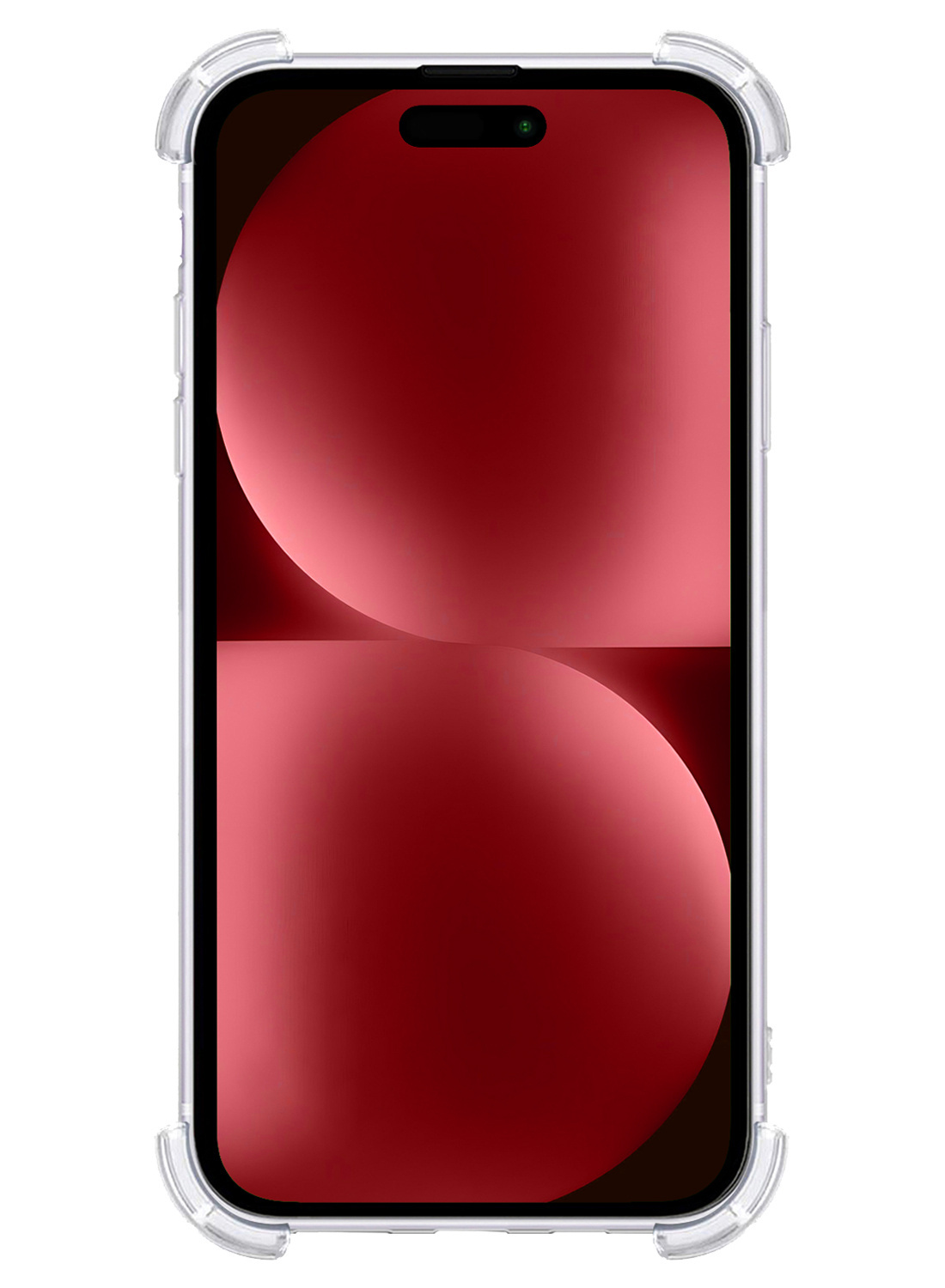 NoXx Hoes Geschikt voor iPhone 15 Pro Hoesje Geschikt voor Magsafe Hoesje Cover Shock Proof Case Met Screenprotector - Transparant