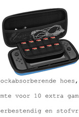 BASEY. Hoesje Geschikt voor Nintendo Switch Lite Case Hoes Hard Cover Koord - Bescherm Case Geschikt voor Nintendo Switch Lite Hoes - Blauw