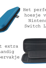 BASEY. Hoesje Geschikt voor Nintendo Switch Lite Case Hoes Hard Cover Koord - Bescherm Case Geschikt voor Nintendo Switch Lite Hoes - Blauw