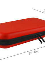 BASEY. Hoesje Geschikt voor Nintendo Switch Lite Case Hoes Hard Cover Koord - Bescherm Case Geschikt voor Nintendo Switch Lite Hoes - Rood