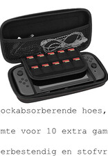 BASEY. Hoesje Geschikt voor Nintendo Switch Lite Case Hoes Hard Cover Koord - Bescherm Case Geschikt voor Nintendo Switch Lite Hoes - Zwart