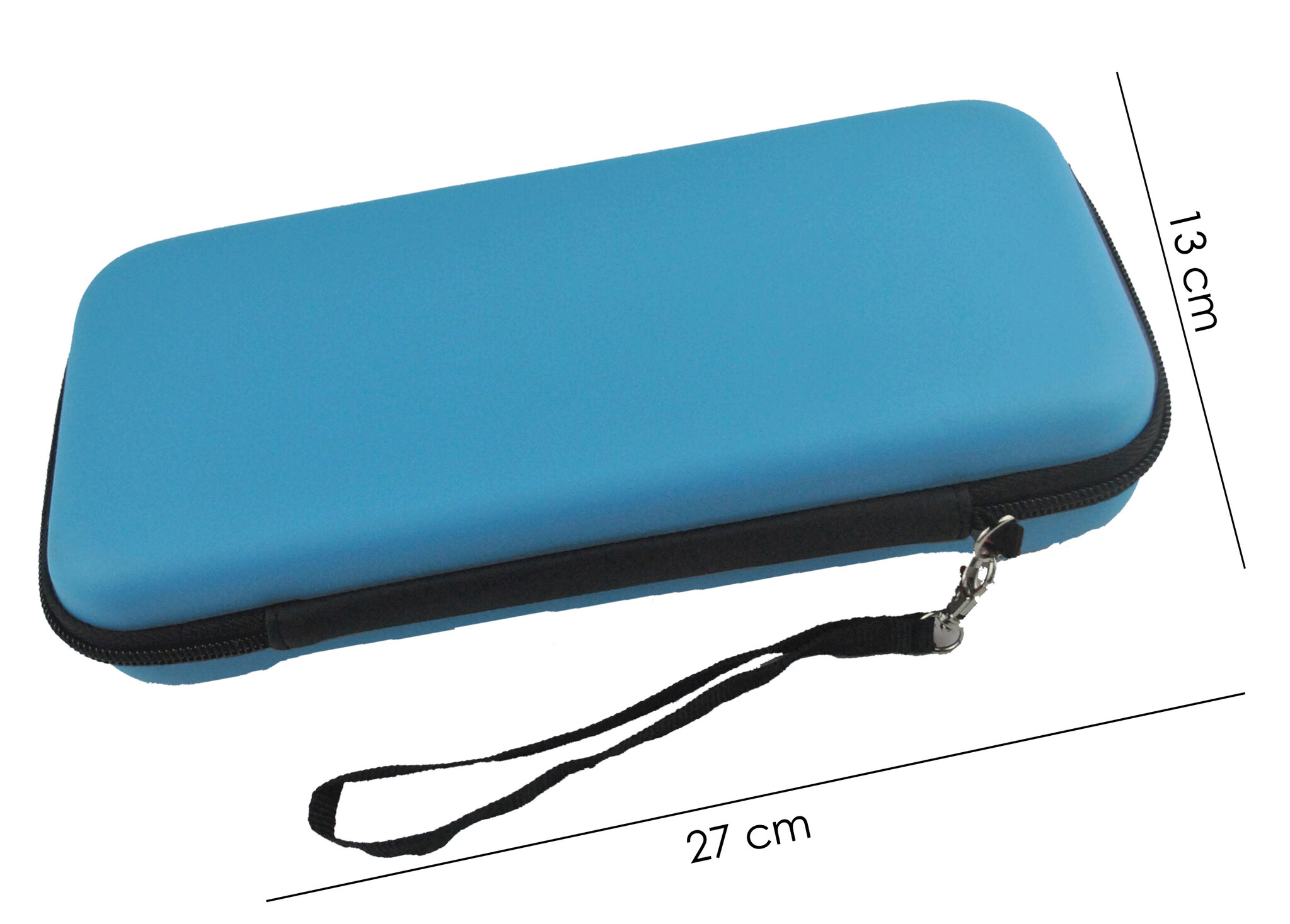 NoXx Hoesje Geschikt voor Nintendo Switch Lite Case Hoes Hard Cover Met Koord - Hoes Geschikt voor Nintendo Switch Lite Hoes - Blauw