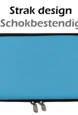 Nomfy Hoesje Geschikt voor Nintendo Switch Lite Hoes Bescherm Case Hardcover Met Polsbandje - Hoes Geschikt voor Nintendo Switch Lite Case - Blauw