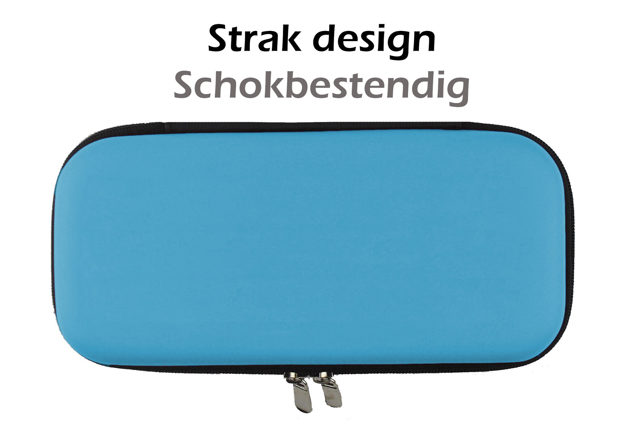Nomfy Hoesje Geschikt voor Nintendo Switch Lite Hoes Bescherm Case Hardcover Met Polsbandje - Hoes Geschikt voor Nintendo Switch Lite Case - Blauw