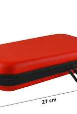 Nomfy Hoesje Geschikt voor Nintendo Switch Lite Hoes Bescherm Case Hardcover Met Polsbandje - Hoes Geschikt voor Nintendo Switch Lite Case - Rood