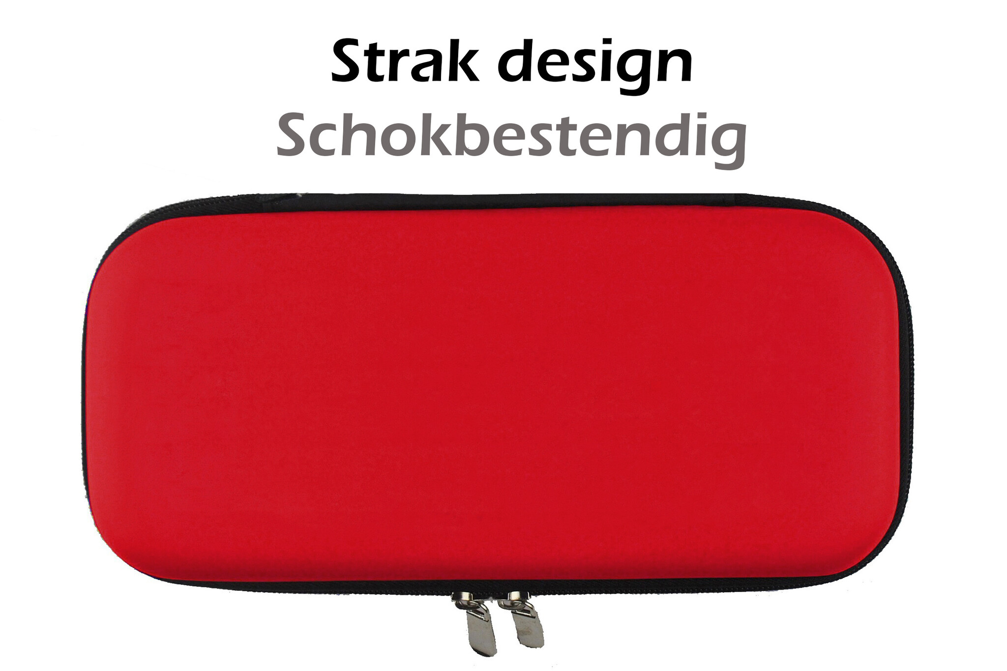 Nomfy Hoesje Geschikt voor Nintendo Switch Lite Hoes Bescherm Case Hardcover Met Polsbandje - Hoes Geschikt voor Nintendo Switch Lite Case - Rood