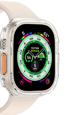 Nomfy Hoesje Geschikt voor Apple Watch Ultra 2 Hoes Siliconen Case Cover - Hoes Geschikt voor Apple Watch Ultra 2 (49 mm) Hoesje - Transparant