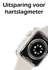 Nomfy Hoesje Geschikt voor Apple Watch Ultra 2 Hoes Siliconen Case Cover - Hoes Geschikt voor Apple Watch Ultra 2 (49 mm) Hoesje - Transparant - 2 PACK