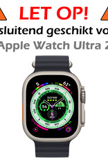 Nomfy Hoesje Geschikt voor Apple Watch Ultra 2 Hoes Siliconen Case Cover - Hoes Geschikt voor Apple Watch Ultra 2 (49 mm) Hoesje - Transparant - 2 PACK
