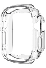 NoXx Hoes Geschikt voor Apple Watch Ultra 2 Siliconen Case - Hoesje Geschikt voor Apple Watch Ultra 2 (49 mm) Hoesje Cover Case - Transparant